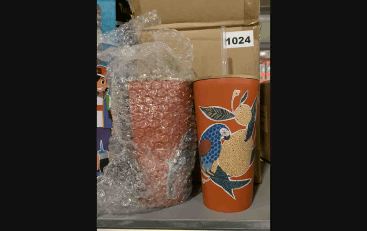 Stainless Double Wall Vacuum Straw Tumbler Parrot 18.5oz Bamboo Lid