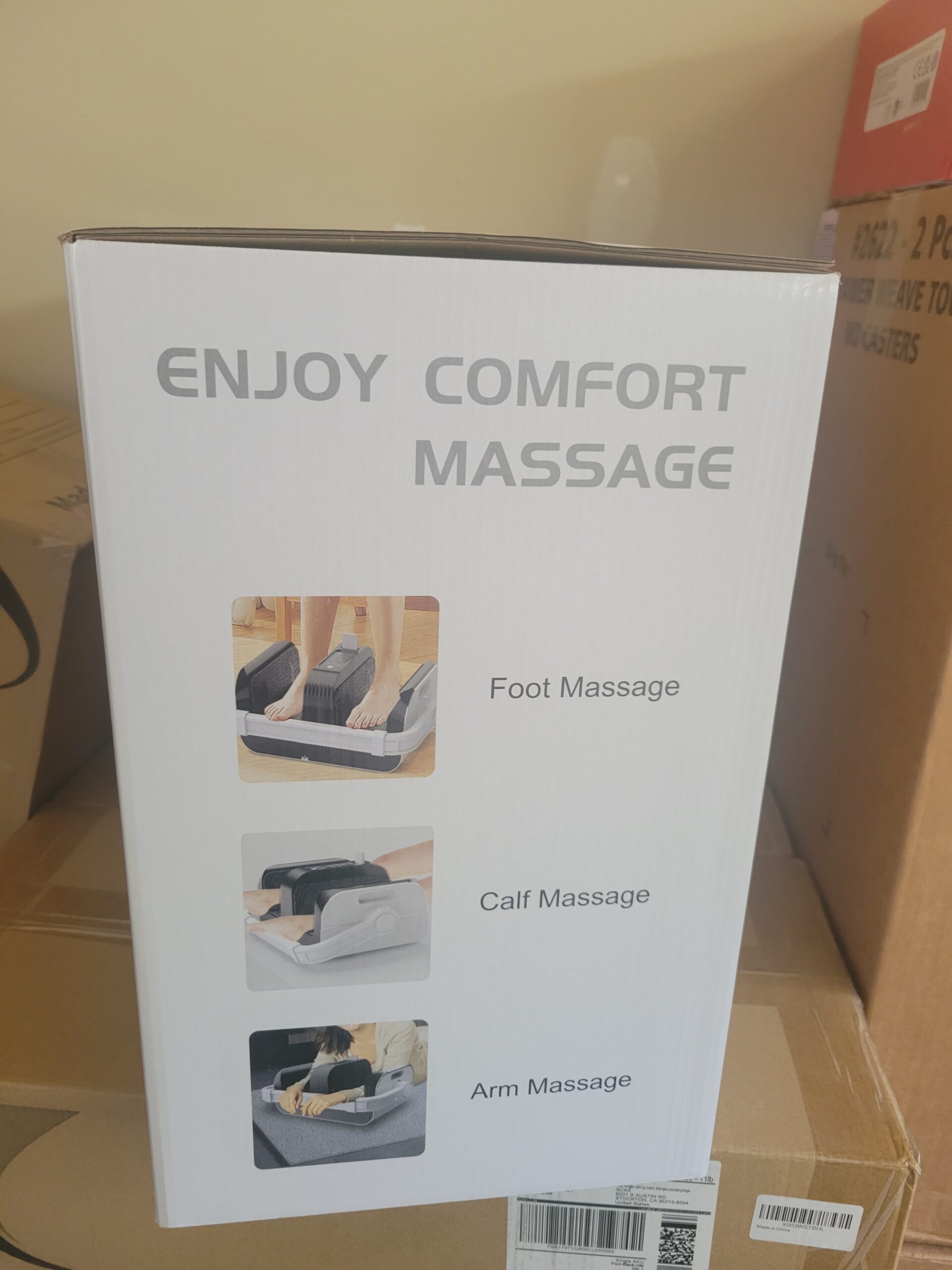 Shiatsu 3-In-1 Foot Massager Machine with Heat Mode, For Feet, Arms and Calves