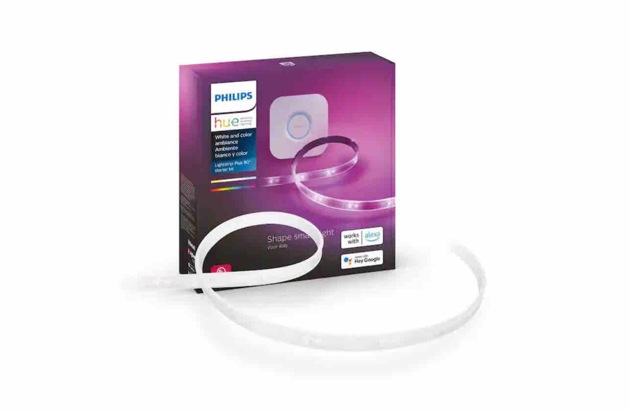 Philips Hue Lightstrip Starter Kit White Bluetooth Enabled Flexible