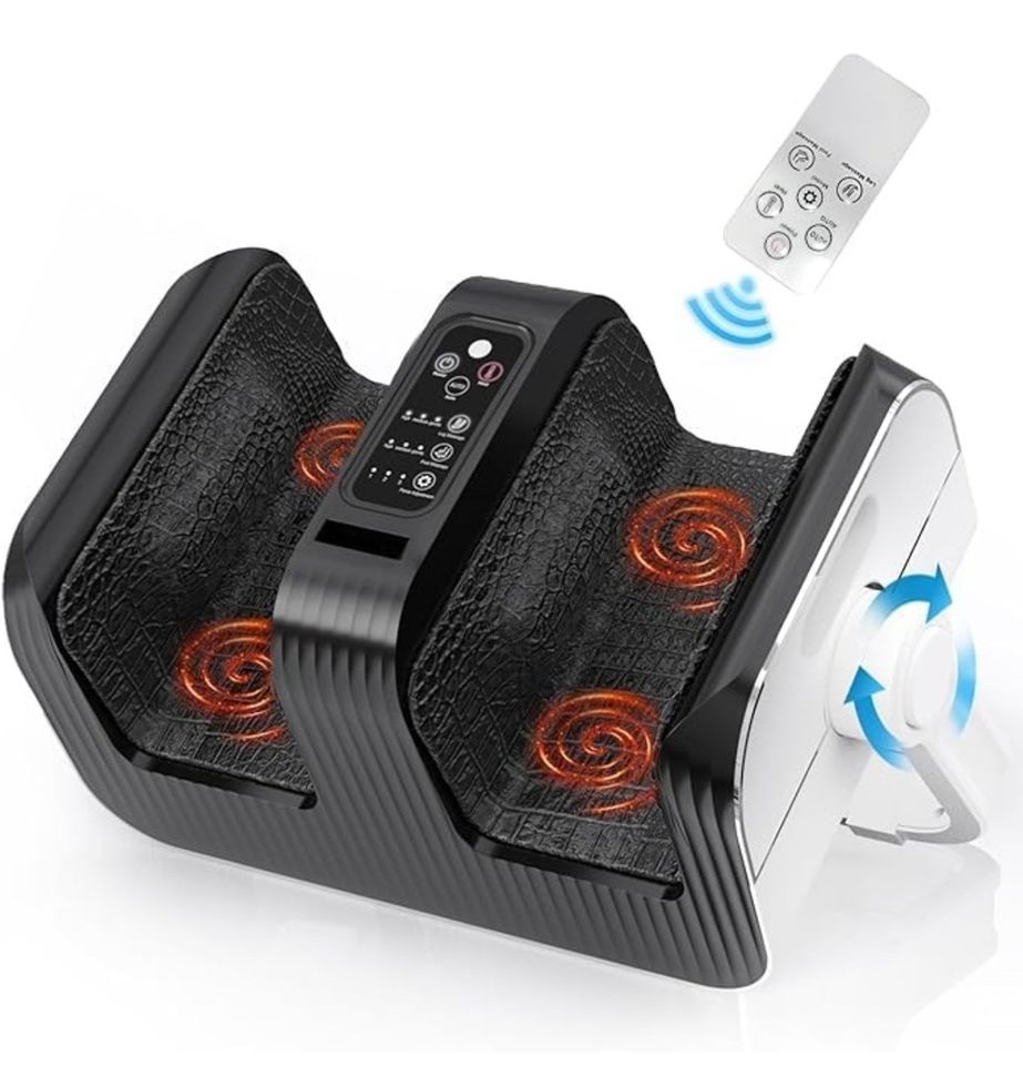 Shiatsu 3-In-1 Foot Massager Machine with Heat Mode, For Feet, Arms and Calves