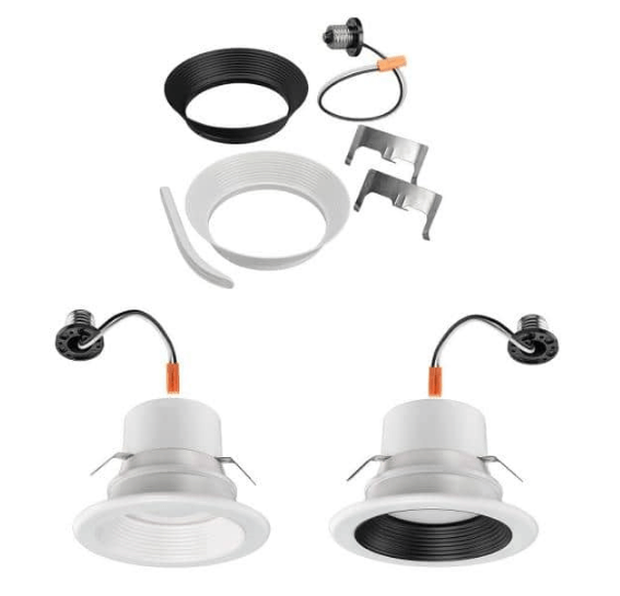 Commercial Electric 4 In. Selectable Integrated LED Recessed Trim Downlight 30 Configurations In One Fixture High Ceiling Output Dimmable