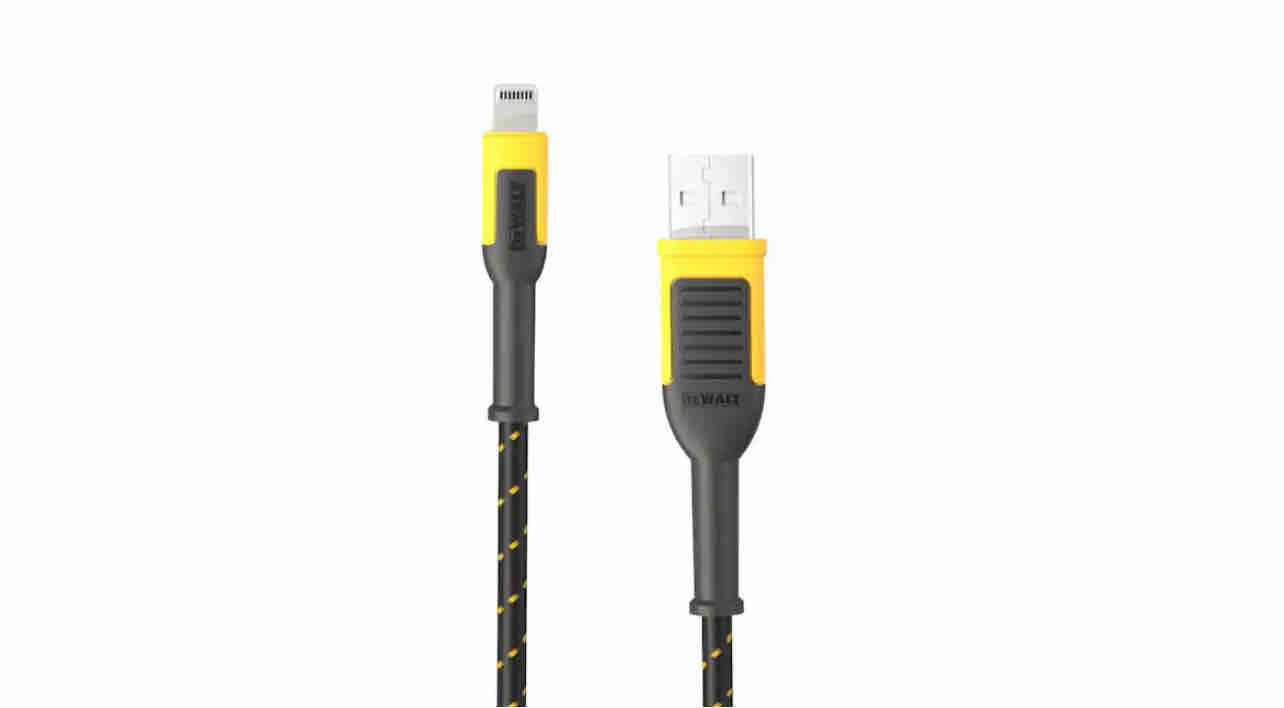 Dewalt Lightning To USB Kevlar Reinforced Cable 6ft (1.8m)