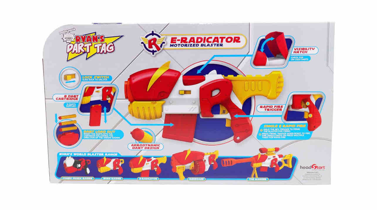 Ryan's World Foam Dart Tag E-Radicator Motorized Blaster