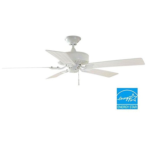 Hampton Bay Barrow Island 52 in. Indoor/Outdoor White Ceiling fan