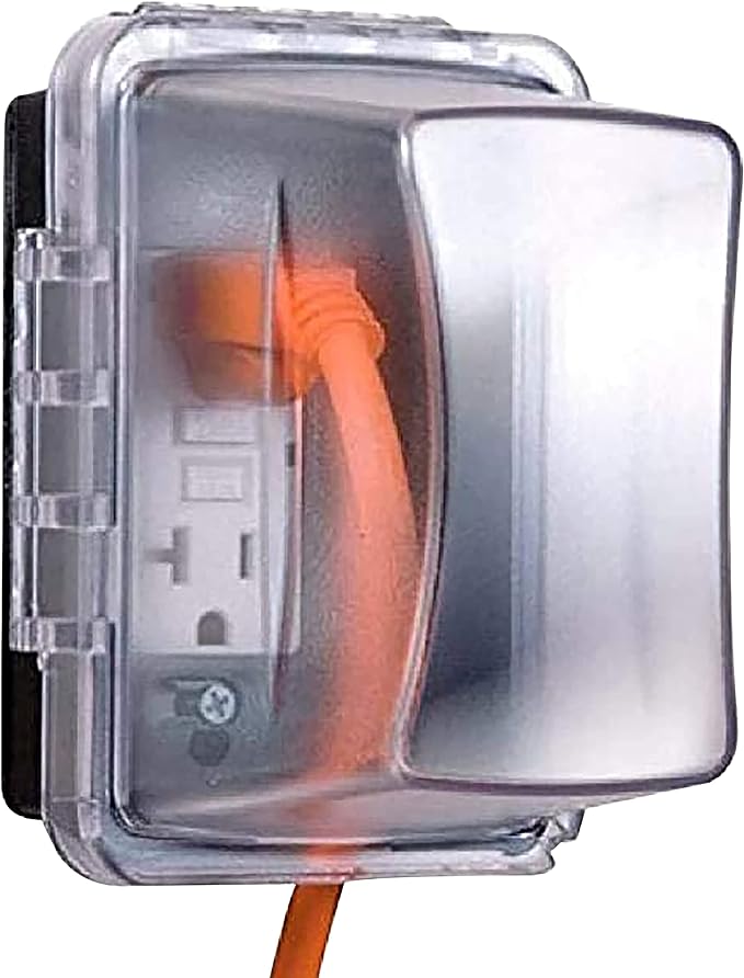 Taymac MM710C 1-Gang Weatherproof Horizontal/Vertical 16-In-1 While-In-Use Cover 4-3/4 Deep Clear