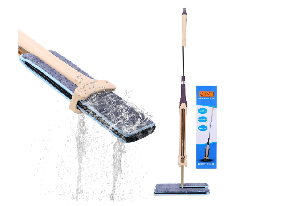 Wet or Dry Floor Mop with Double Side Duster