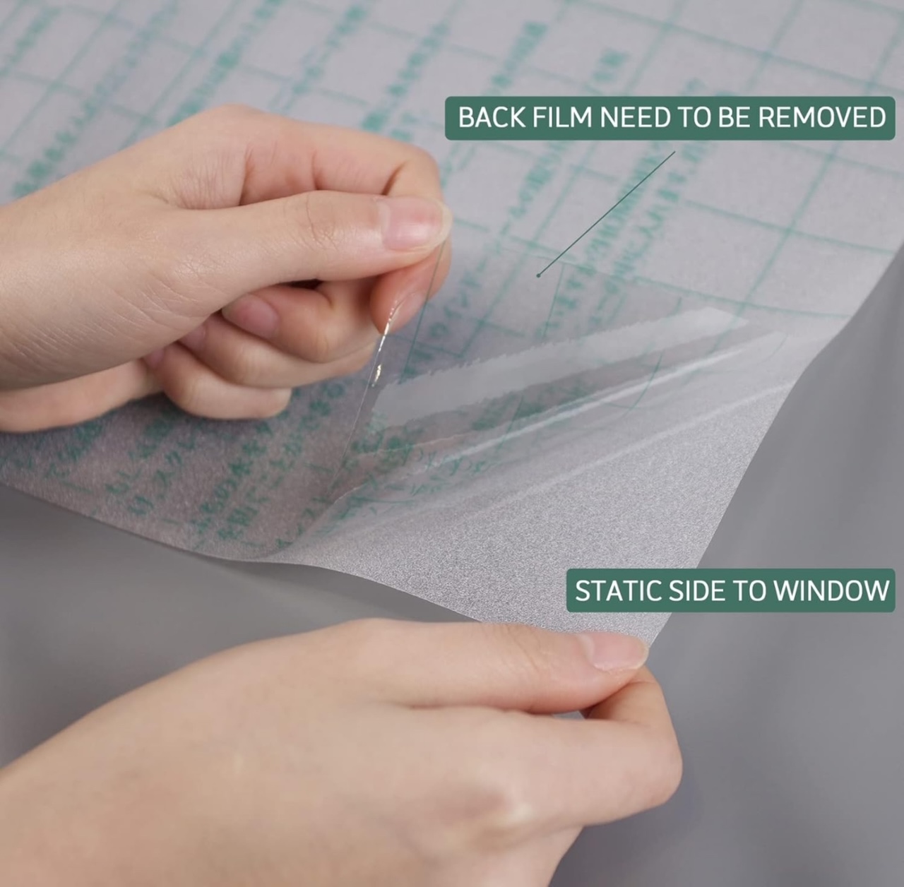 HOMIDEK 29.5"x78.7" Static Cling Removable Frosted Glass Window Tinting Film for Privacy, Sun UV Blocking