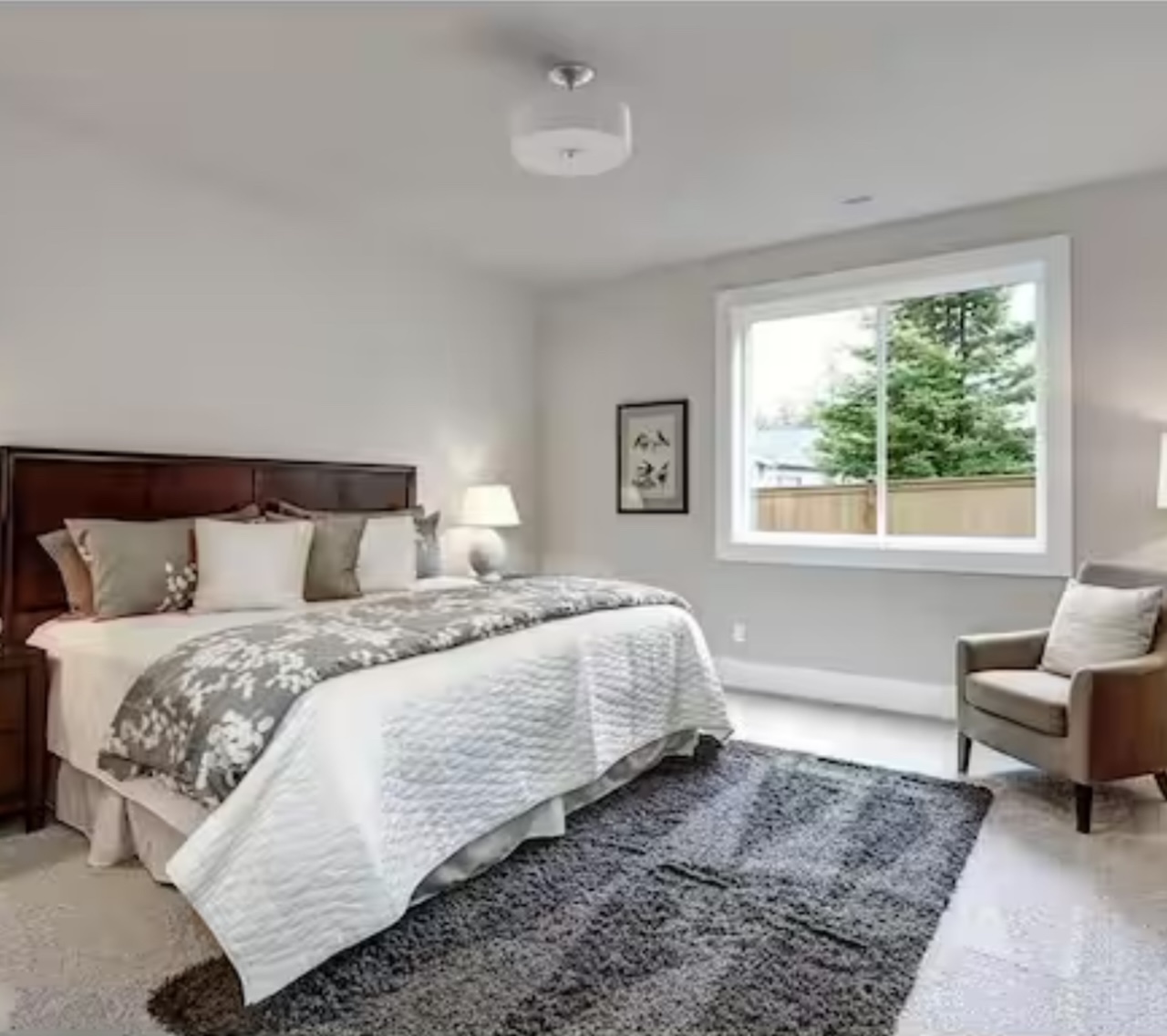 Progress Lighting 13" Integrated LED Brushed Nickel Semi-Flush Ceiling Mount with White Linen Shade