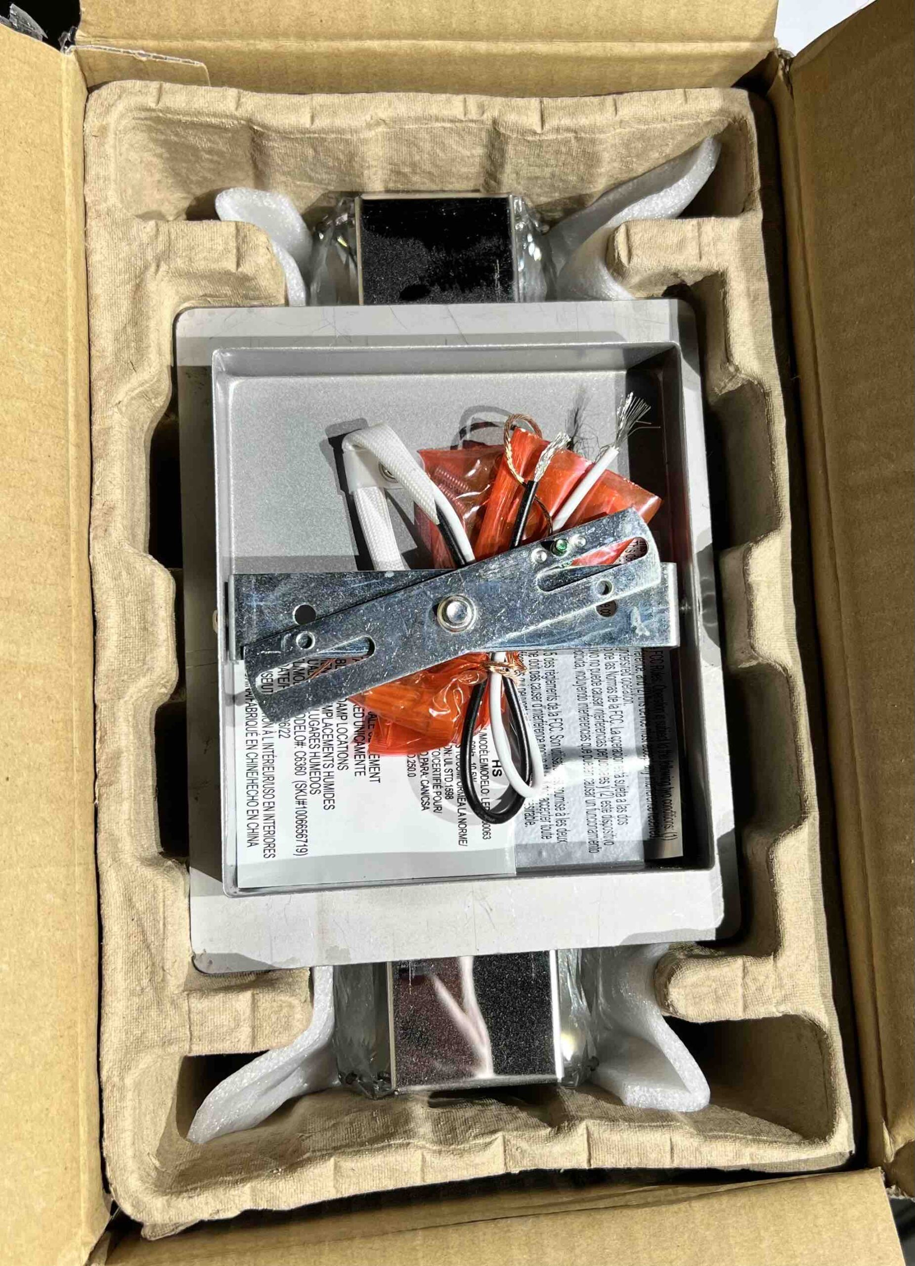 Home Decorators Keighley Chrome LED Crystal Wall Sconce Light Fixture