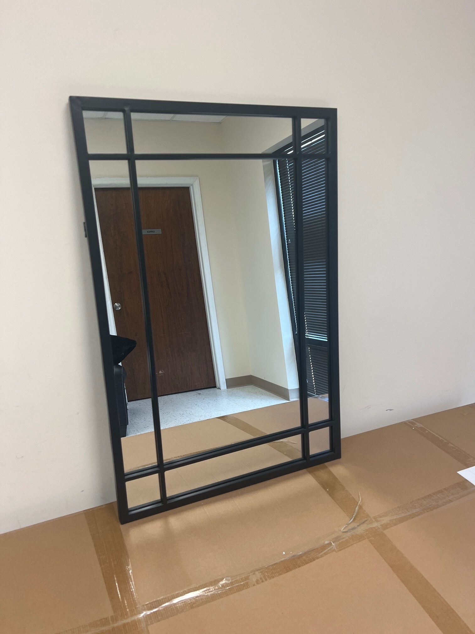 NXHOME 24"x35" Black Framed Wall Mounted Mirror