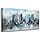Acocifi Large Wall Art for Men Office City Scape Picture Abstract Blue Grey Skyline Landscape Canvas Painting, Textured Artwork for Living Room Bedroom Christmas Home Decor 40x20
