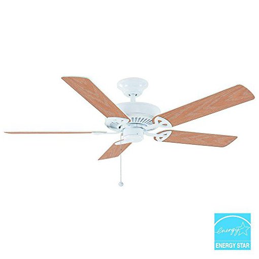 Farmington 52 in. Indoor Matte White Ceiling Fan - Reversible Blades