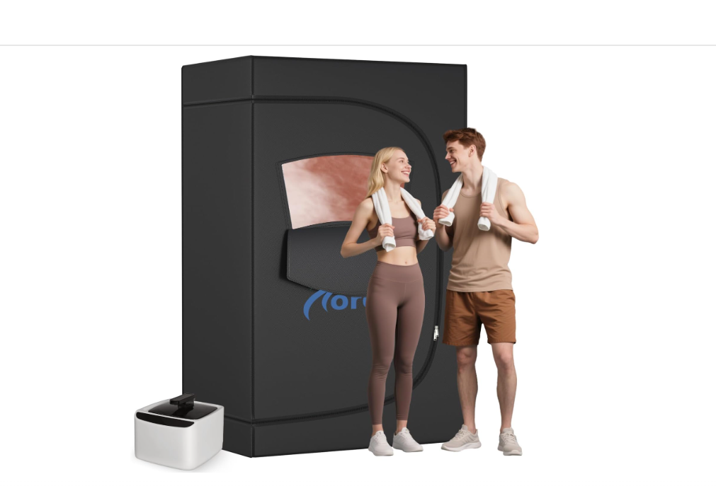 2 Person Sauna for Home, Extra Large Portable Steam Sauna Box for Relaxation with 4.1L Steamer Remote Control，600D Insulated Oxford Fabric（71" x 47.5" x31.5 ）