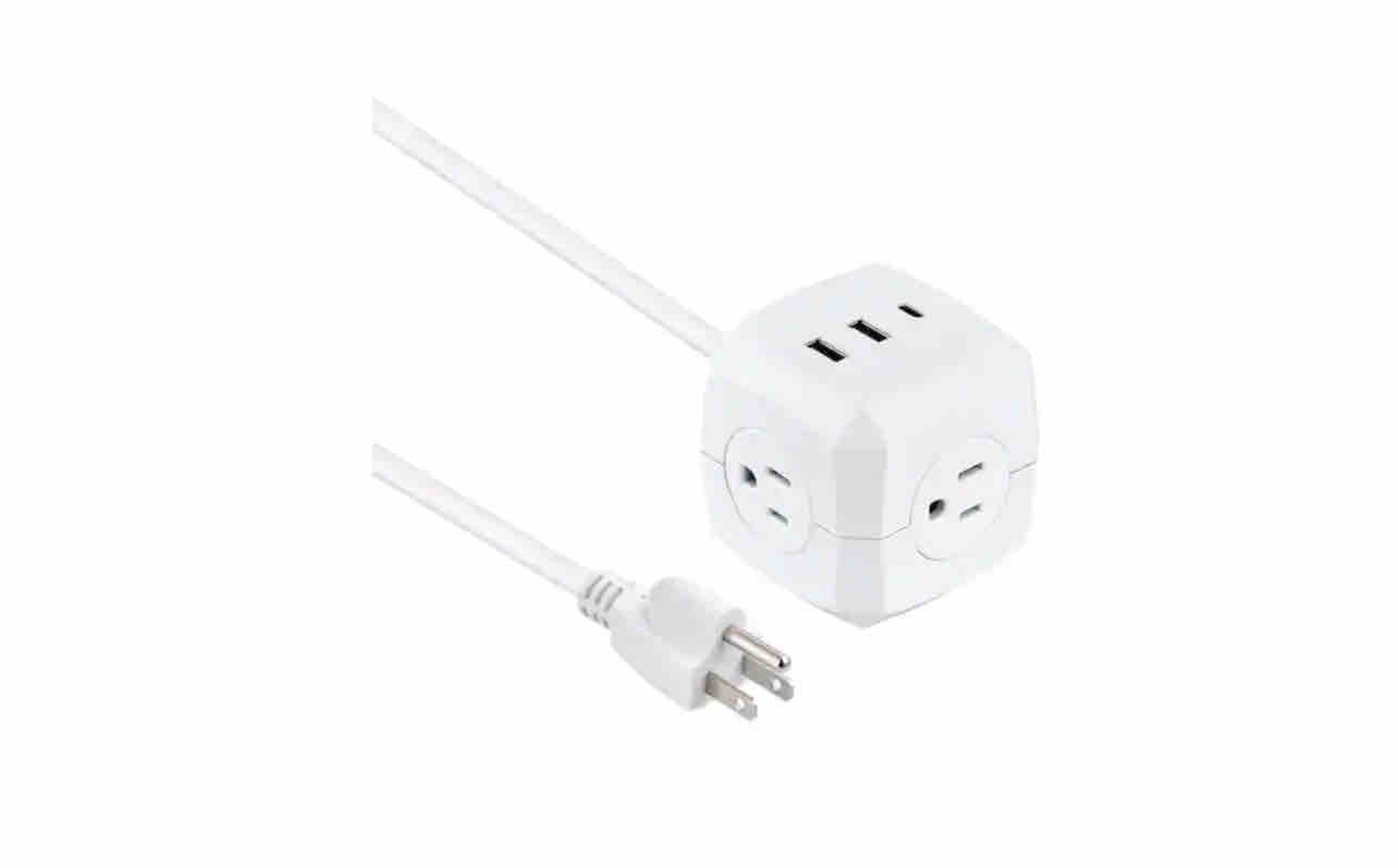 Commercial Electric 3-Outlet 3-USB Cube